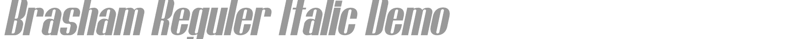 Brasham font preview